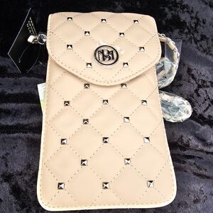 Faux leather cell phone case